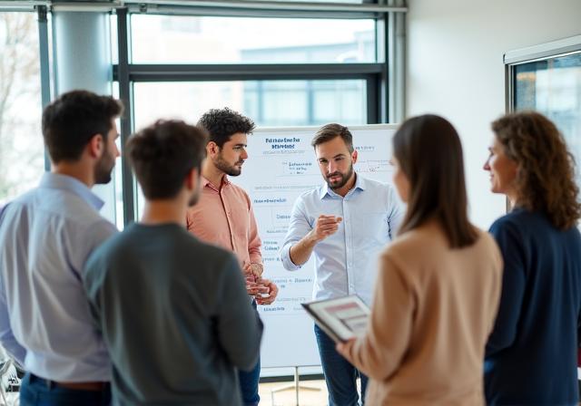 Group session on Dutch workplace culture and communication at UnladeCore